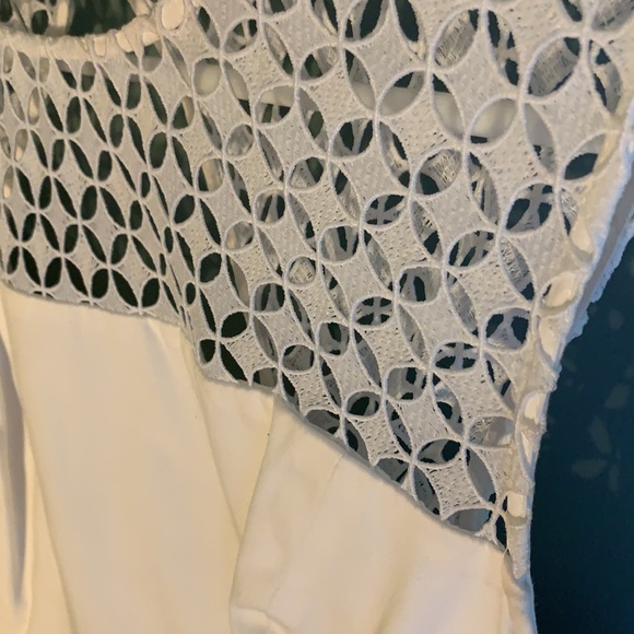 White Cutout Calvin Klein Dress size 14 - Picture 3 of 7